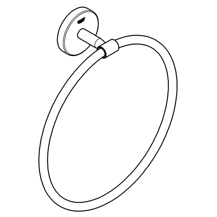 GROHE 41167000 - Dvieļu turētājs START COSMOPOLITAN, diametrs 200 mm, spīdīgs hroms