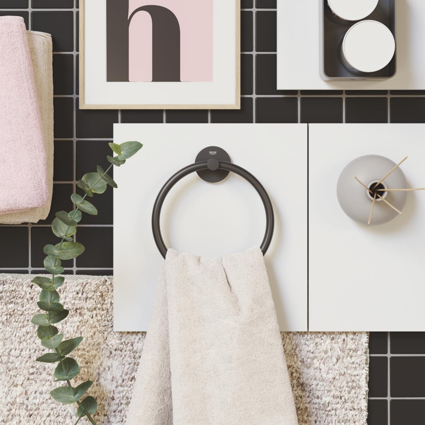 GROHE 411742430 - START dvieļu turētājs 180 mm, melns