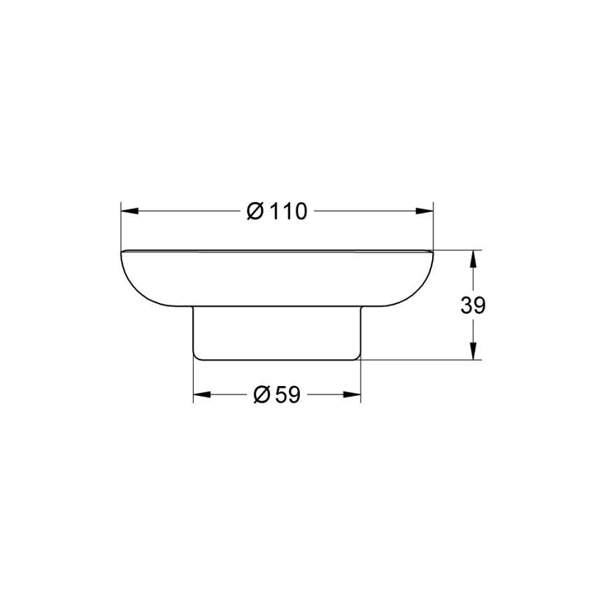 GROHE 41182000 - START ziepju trauks, 110 mm, caurspīdīgs