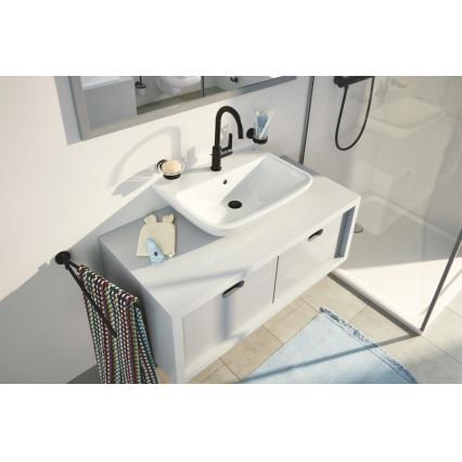 GROHE 411942430 - Stikla glāze ar turētāju START melna