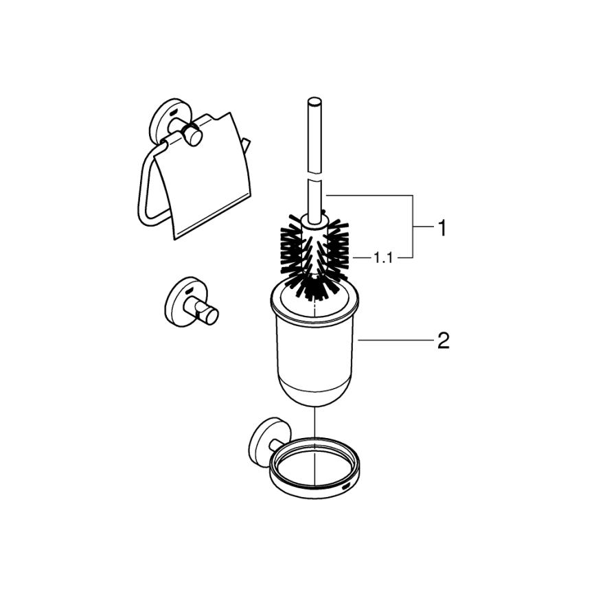 GROHE 41204000 - Piederumu komplekts QUICKFIX START spīdīgs hroms
