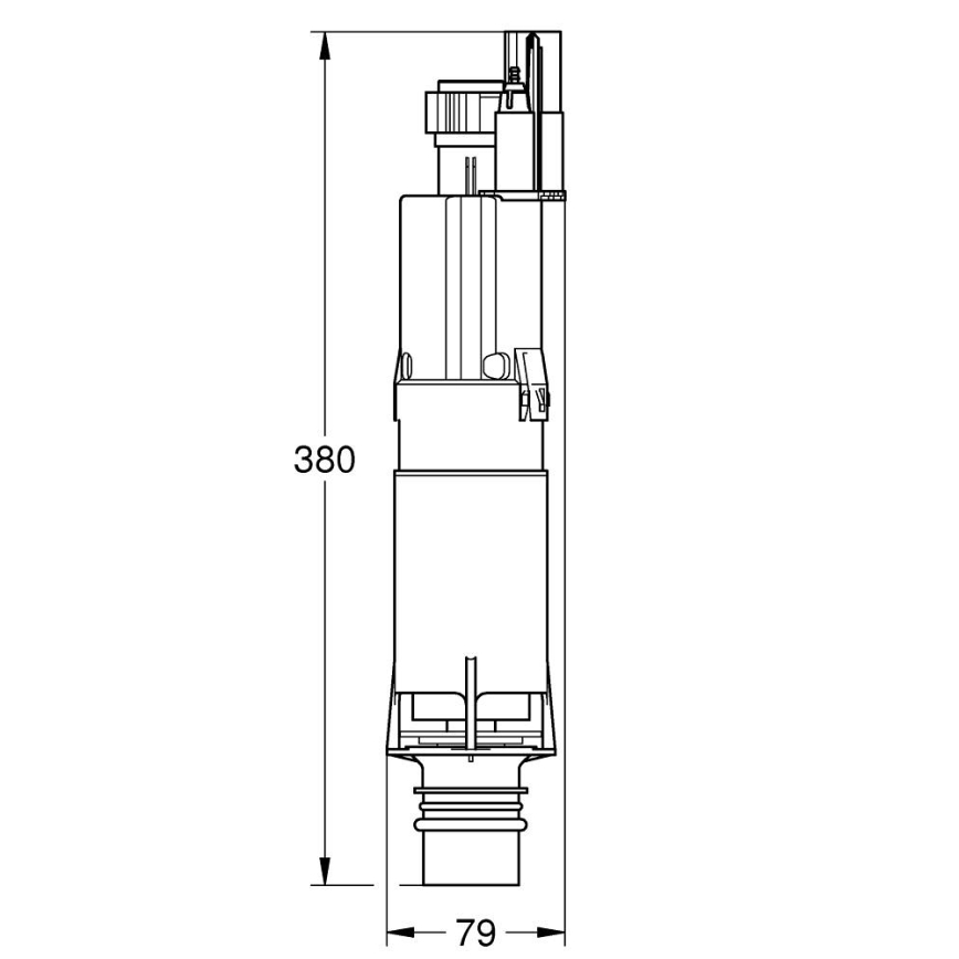 GROHE 42253000 - Notekas ventilis AV1 spīdīgs hroms