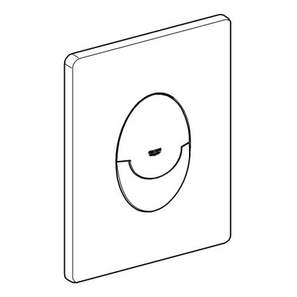 GROHE 42304000 - Skalošanas poga SKATE AIR 156 × 197 mm spīdīgs hroms