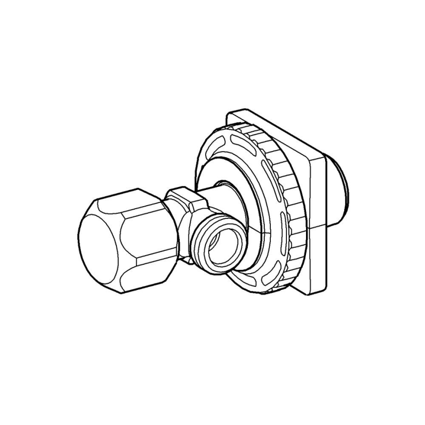 GROHE 42396000 - stūra vārsts spīdīgi hromētā apdarē