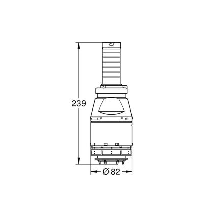 GROHE 42690000 - Servo izplūdes vārsts bez vārsta sēdekļa bez pagarinājuma