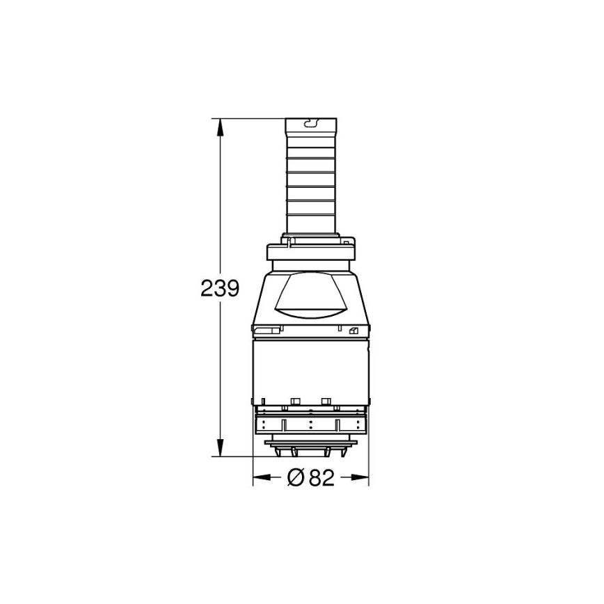 GROHE 42690000 - Servo izplūdes vārsts bez vārsta sēdekļa bez pagarinājuma