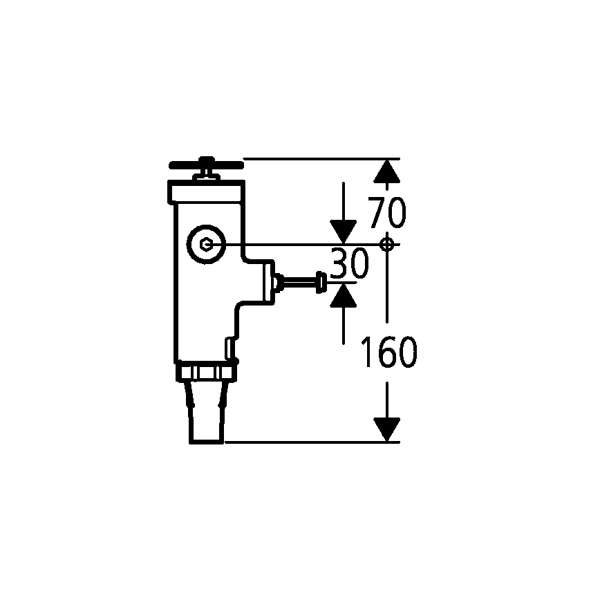 GROHE 43996000 - Spiediena skalošanas vārsts RONDO 3”