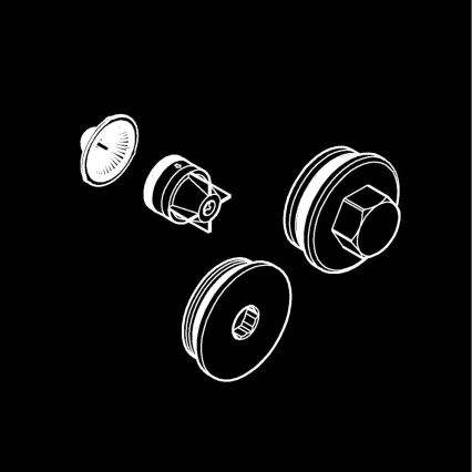 GROHE 47753000 - atpakaļvārsts ar spīdīgu hroma apdari