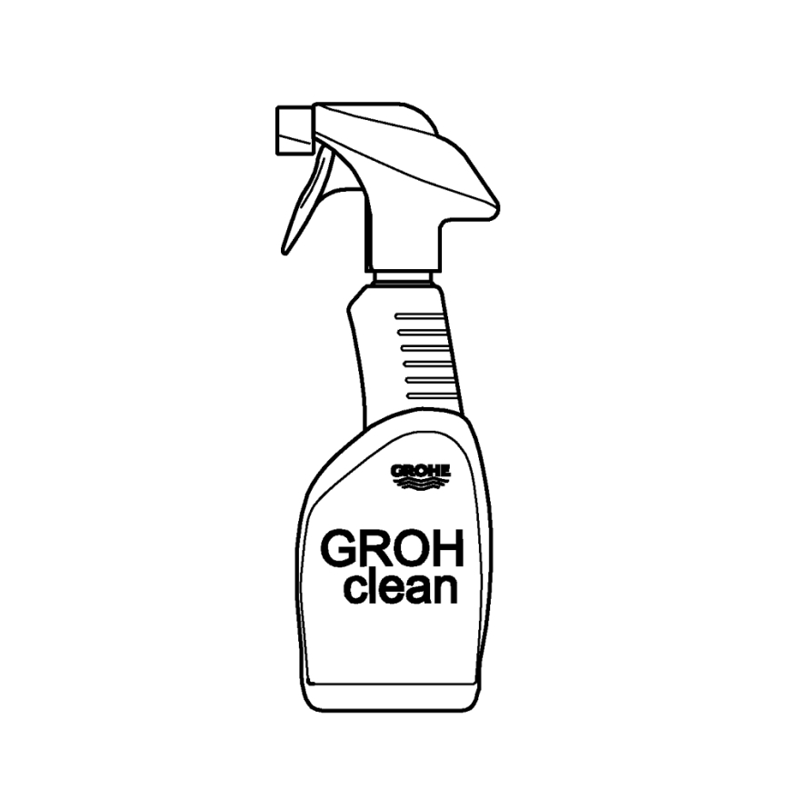 GROHE 48166000 - GROHCLEAN tīrīšanas līdzeklis, 500 ml