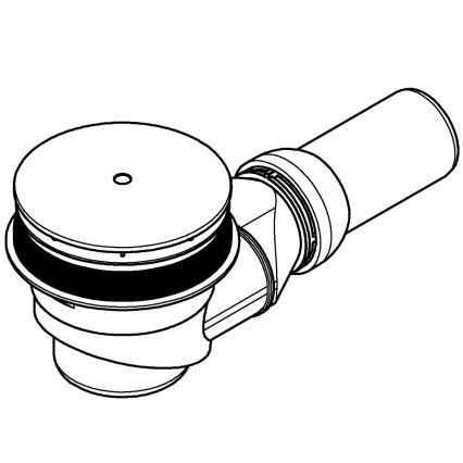 GROHE 49534000 - Izplūdes komplekts universālām dušas paliktņiem O 112 mm, hroma apdare