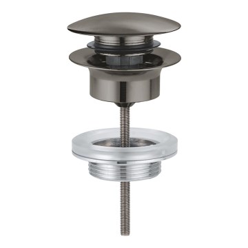 GROHE 65807AL0 - Noteku komplekts izlietnei ar pārplūdi, grafīta apdare