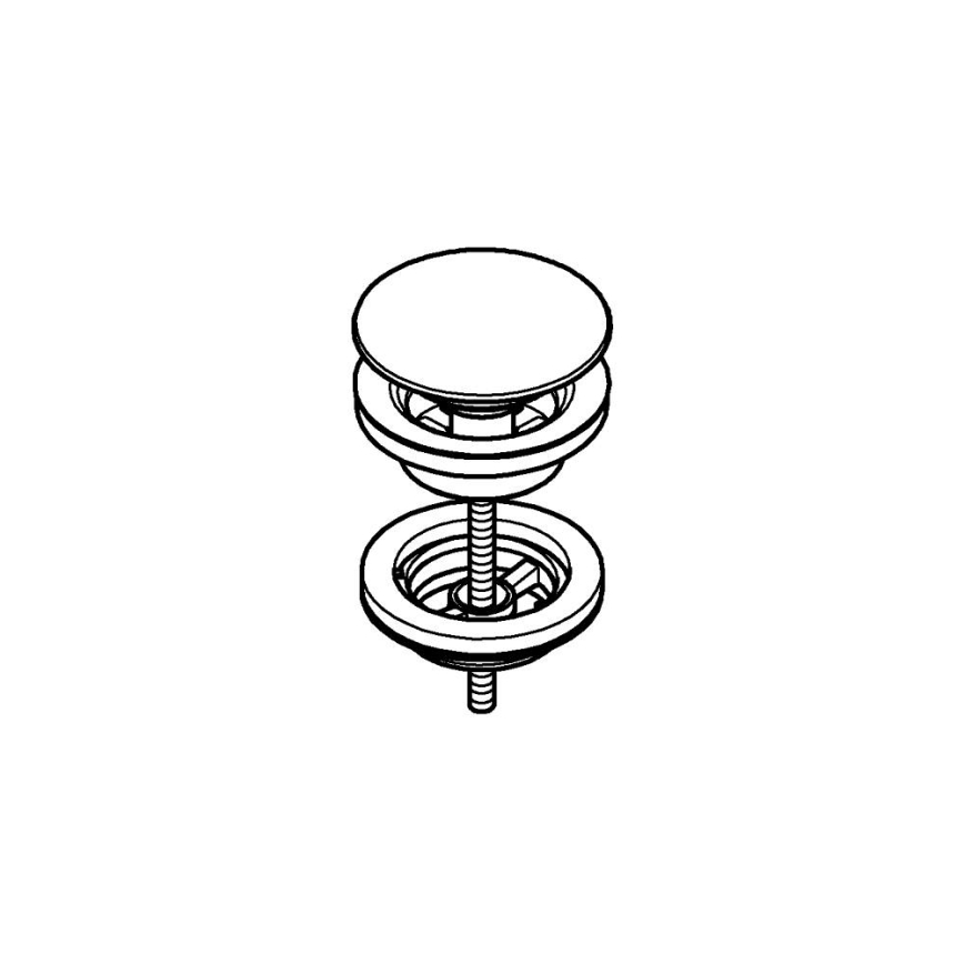 GROHE 65807DA0 - zelta izplūdes komplekts