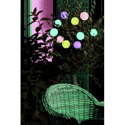 Grundig 14106 - LED Saules enerģijas virtene 2,4m 10xLED/1,2V