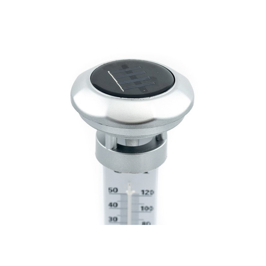 Grundig 89640 - LED Saules enerģijas lampa ar termometru 1xLED/1,2V 600 mAh IP44