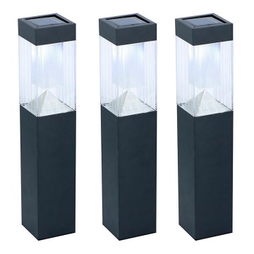 Grundig - KOMPLEKTS 3x Saules enerģijas lampa LED/1,2V 6,5x35,5cm