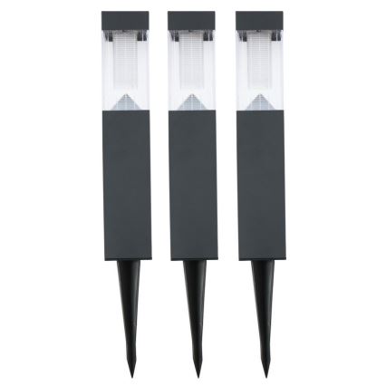 Grundig - KOMPLEKTS 3x Saules enerģijas lampa LED/1,2V 6,5x35,5cm