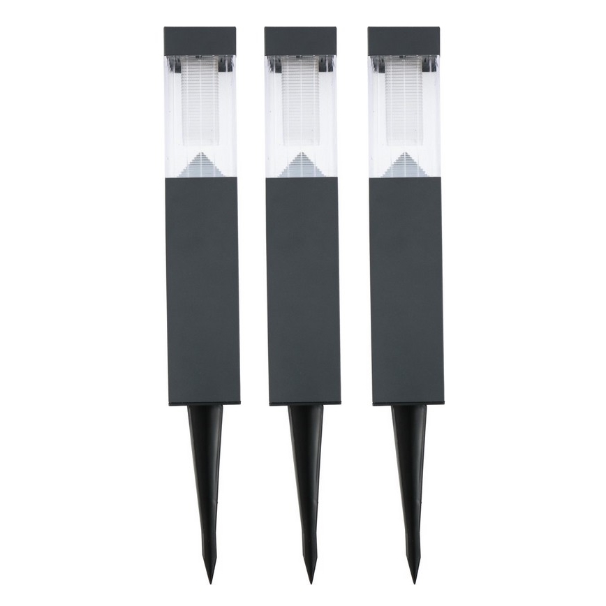 Grundig - KOMPLEKTS 3x Saules enerģijas lampa LED/1,2V 6,5x35,5cm
