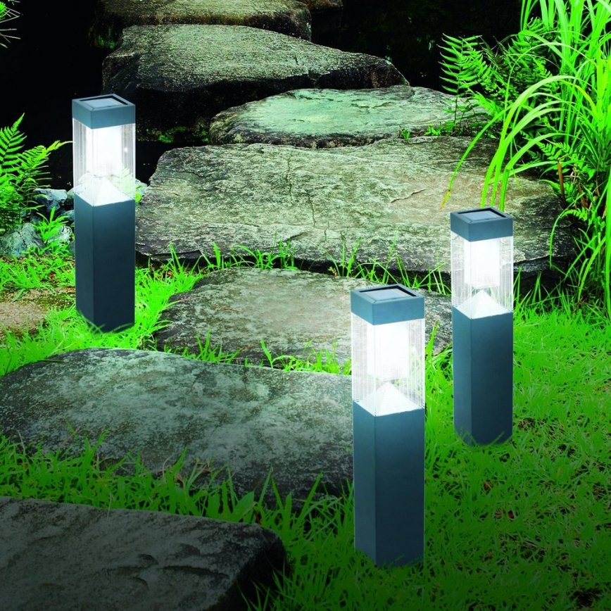 Grundig - KOMPLEKTS 3x Saules enerģijas lampa LED/1,2V 6,5x35,5cm