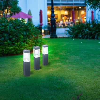 Grundig - KOMPLEKTS 3x Saules enerģijas lampa LED/1,2V 6,5x35,5cm