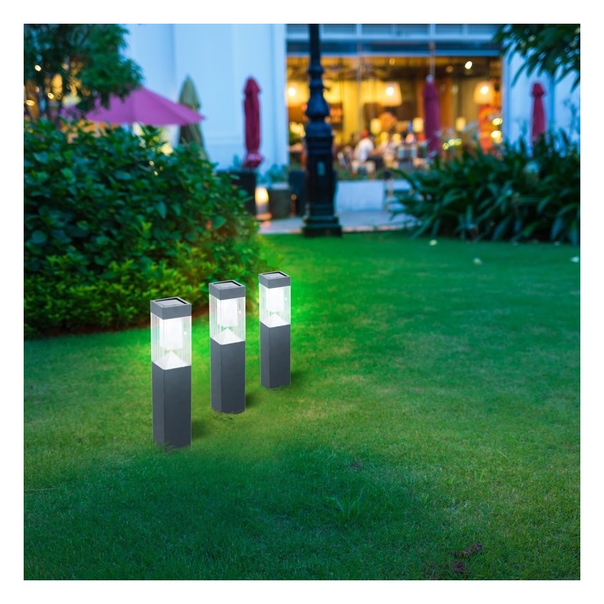 Grundig - KOMPLEKTS 3x Saules enerģijas lampa LED/1,2V 6,5x35,5cm