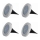 Grundig - KOMPLEKTS 4x LED Saules enerģijas lampa LED/1W/1,2V 600 mAh IP65