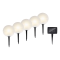 Grundig - KOMPLEKTS 5x LED RGBW  Saules enerģijas lampa LED/3,2V IP44