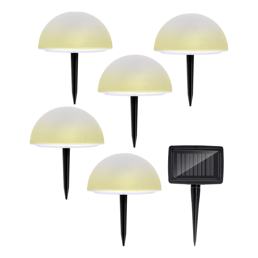 Grundig - KOMPLEKTS 5x LED RGBW Saules enerģijas lampa LED/3,2V IP44