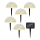 Grundig - KOMPLEKTS 5x LED RGBW Saules enerģijas lampa LED/3,2V IP44