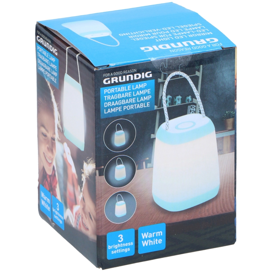 Grundig - LED Aptumšojama pārnēsājama lampa LED/3xAA