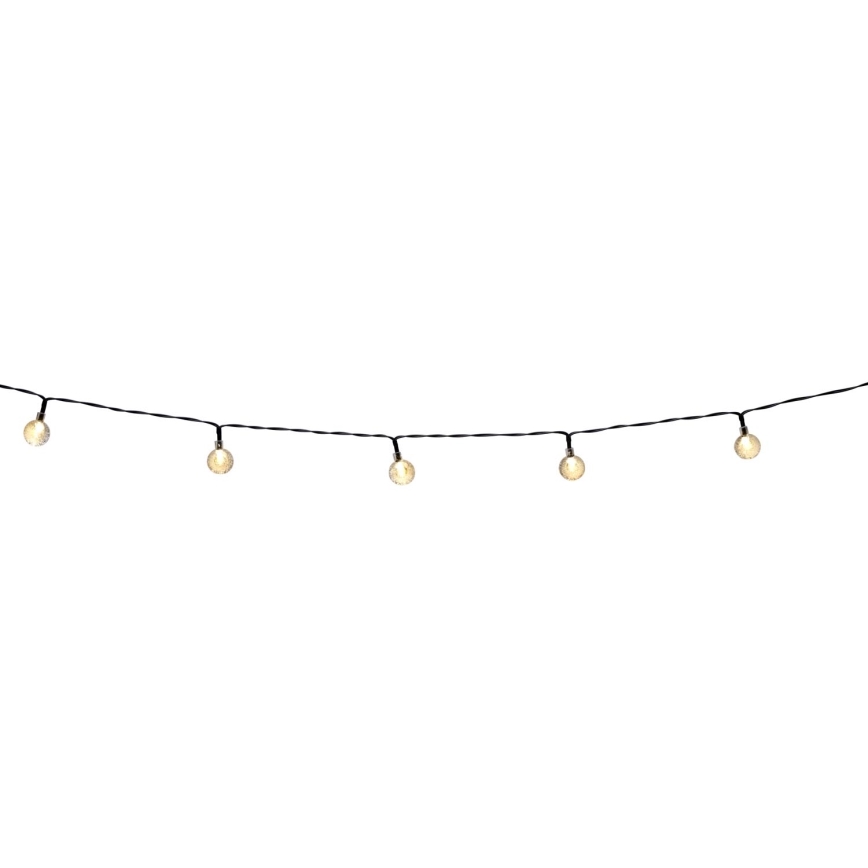 Grundig - LED Aptumšojama saules enerģijas virtene 50xLED/8 funkcijas 9,35m IP44 silti balta + tālvadības pults