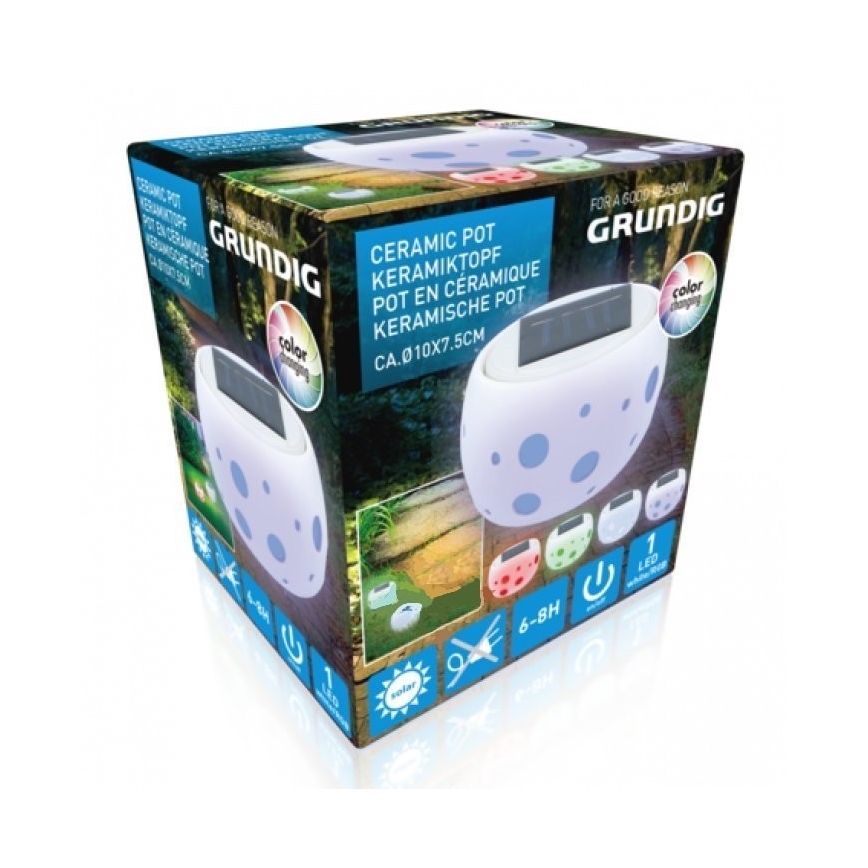 Grundig - LED RGB Saules gaismeklis LED/0,06W/1,2V 600 mAh