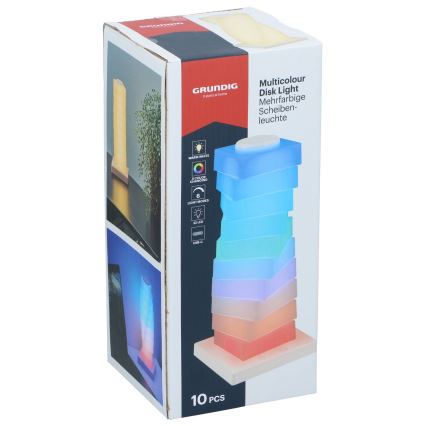 Grundig - LED RGB Skārienvadāma galda lampa LED/4,5W/5V