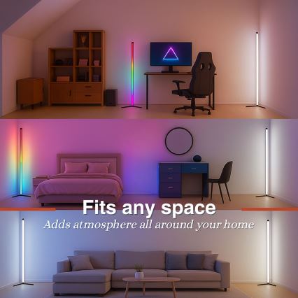 Grundig - LED RGBW aptumšojama grīdas lampa LED/6W/230V + tālvadības pults