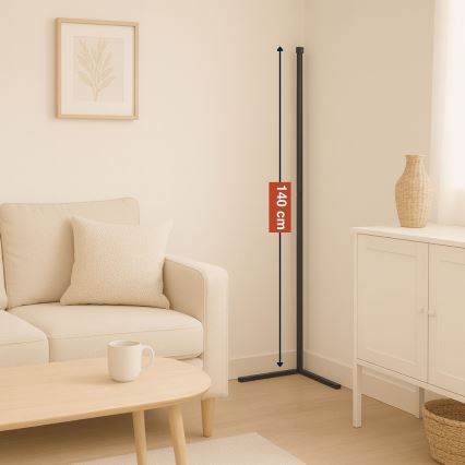 Grundig - LED RGBW aptumšojama grīdas lampa LED/6W/230V + tālvadības pults