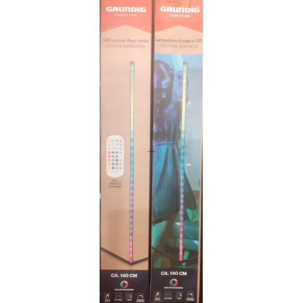 Grundig - LED RGBW aptumšojama grīdas lampa LED/6W/230V + tālvadības pults