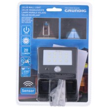Grundig - LED Saules enerģijas  gaismeklis ar  sensoru 1xLED/0,25W/1xAA