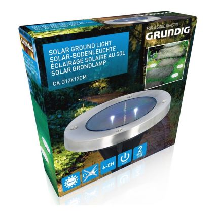 Grundig - LED Saules enerģijas lampa 2xLED/1,2V