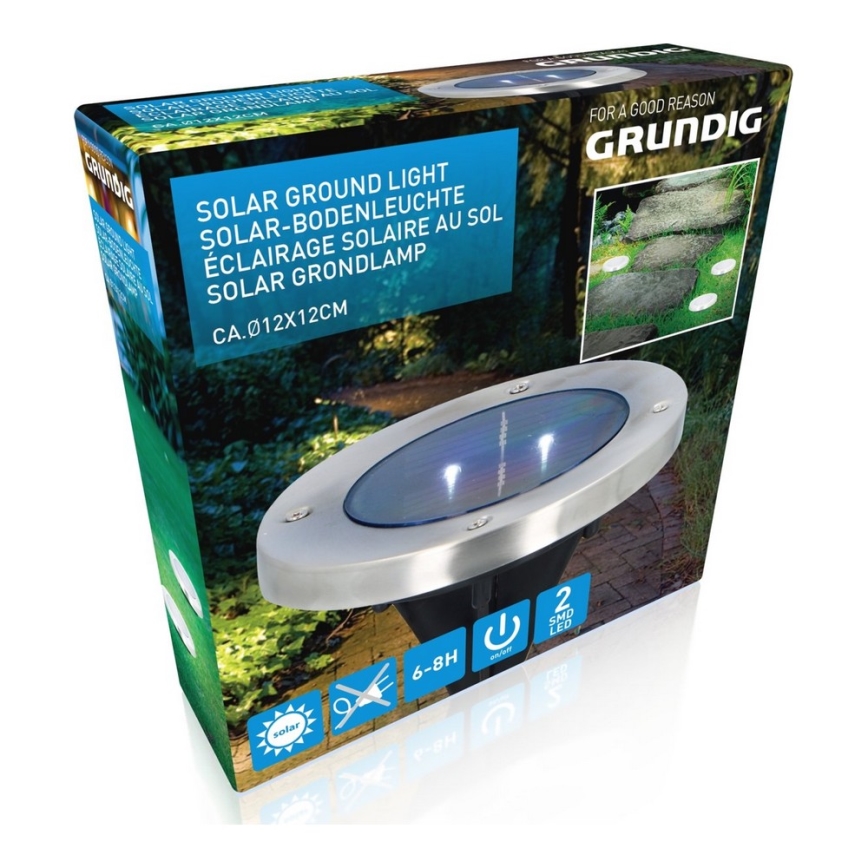 Grundig - LED Saules enerģijas lampa 2xLED/1,2V