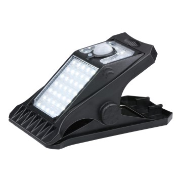 Grundig - LED Saules enerģijas lampa ar sensoru CLIP-ON LED/9W/3,7V IP44