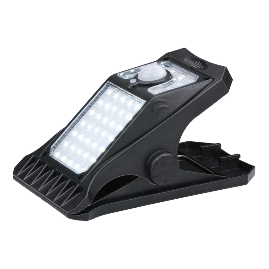 Grundig - LED Saules enerģijas lampa ar sensoru CLIP-ON LED/9W/3,7V IP44