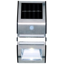Grundig - LED Saules enerģijas sienas gaismeklis ar sensoru 1xLED IP44