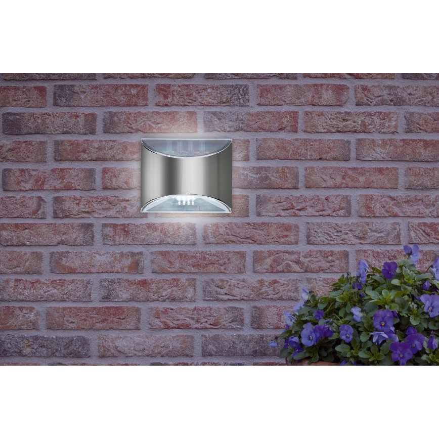 Grundig - LED Saules enerģijas sienas gaismeklis ar sensoru LED/1,2V