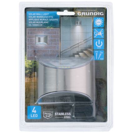 Grundig - LED Saules enerģijas sienas gaismeklis ar sensoru LED/1,2V
