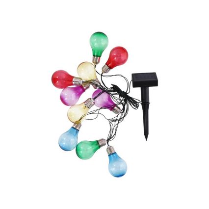 Grundig - LED Saules enerģijas virtenes spuldzes 10xLED/1xAA 600 mAh krāsaina