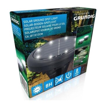 Grundig - LED saules lampa 8xLED/1xAA 600 mAh