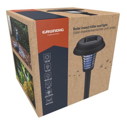 Grundig - LED saules lampa un UV LED kukaiņu slazds/1xAA 600 mAh IPX4