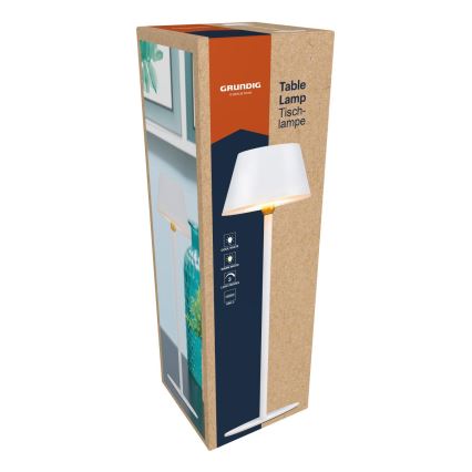 Grundig - LED skārienvadāma galda lampa LED/5V 1200 mAh