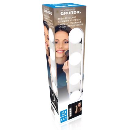 Grundig - LED Spoguļa apgaismojums 4xLED/4xAA