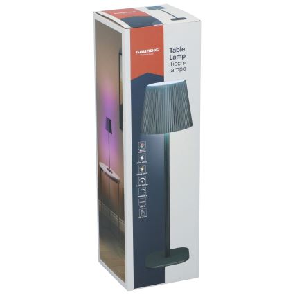 Grundig - skārienjutīgā, regulējamā RGB LED galda lampa, 5V/1200 mAh