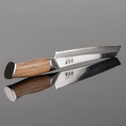 Gudaro - Damaskas maizes nazis TAKUMI 8, 67 slāņu tērauda, 20 cm asmens, valrieksta rokturis